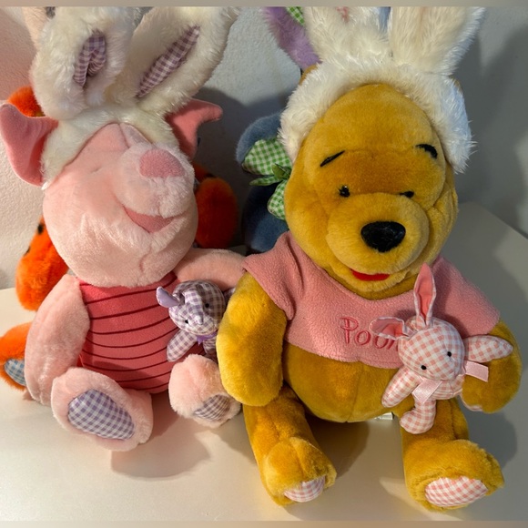 Disney’s Winnie the Pooh & Friends w/bunny ears. Pooh, Piglet, Tigger & Eeyore. - Picture 10 of 13